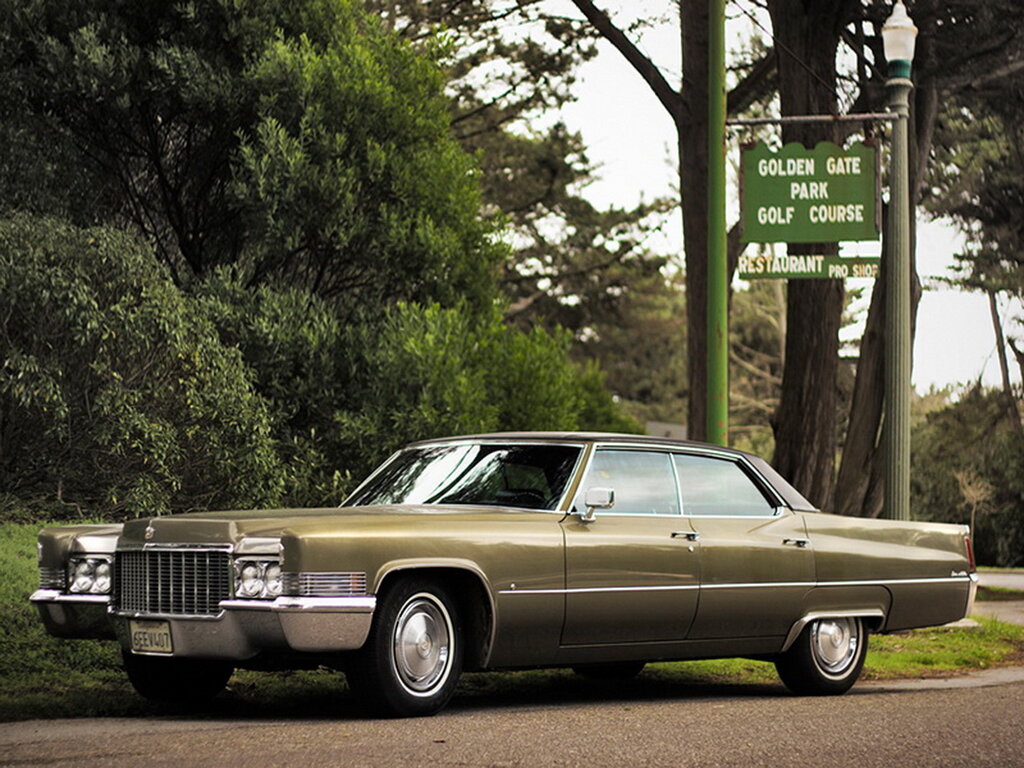 Cadillac DeVille (68349B) 5 поколение, рестайлинг, седан (01.1969 - 09.1970)